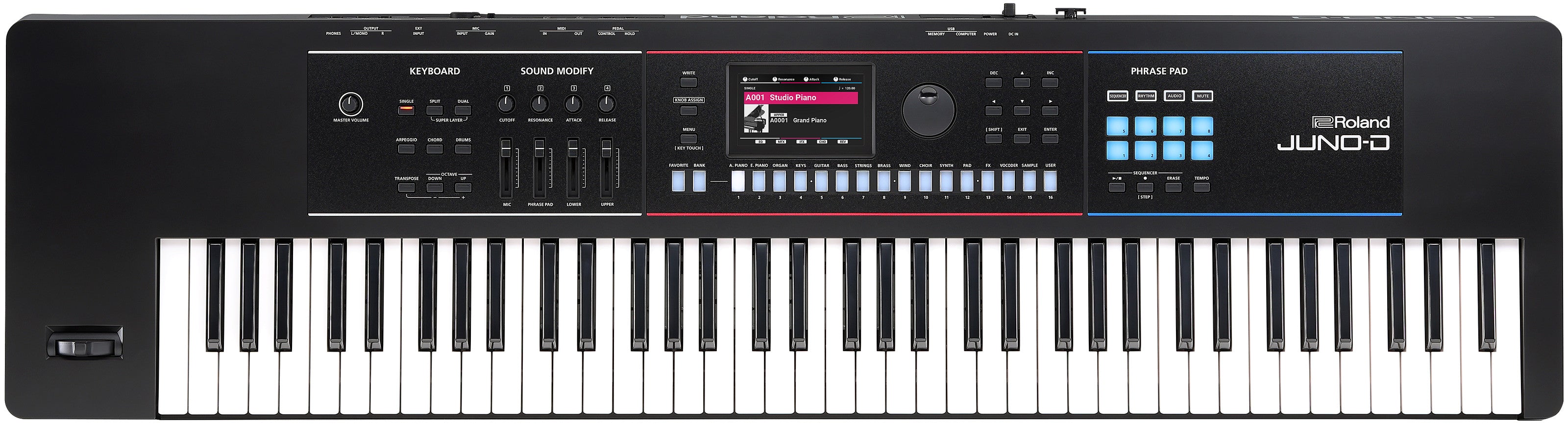 Roland JUNO-D7 セット Roland JUNO-D7 Performance Synthesizer (76 Keys) – Roland
