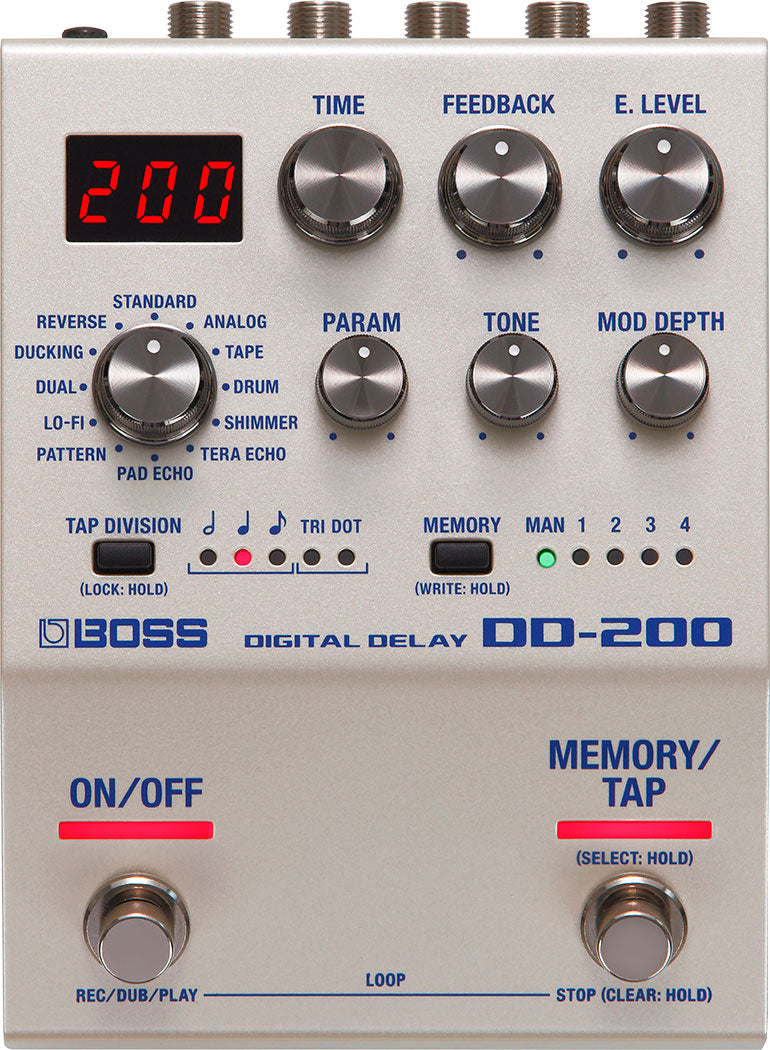 delay pedal with midi BOSS DD-200 Digital Delay with 12 Delay Modes and MIDI – Roland Store London