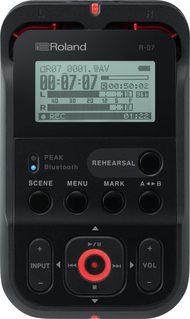 Roland R-07 (BK) Portable Recorder (Black) – Roland Store London