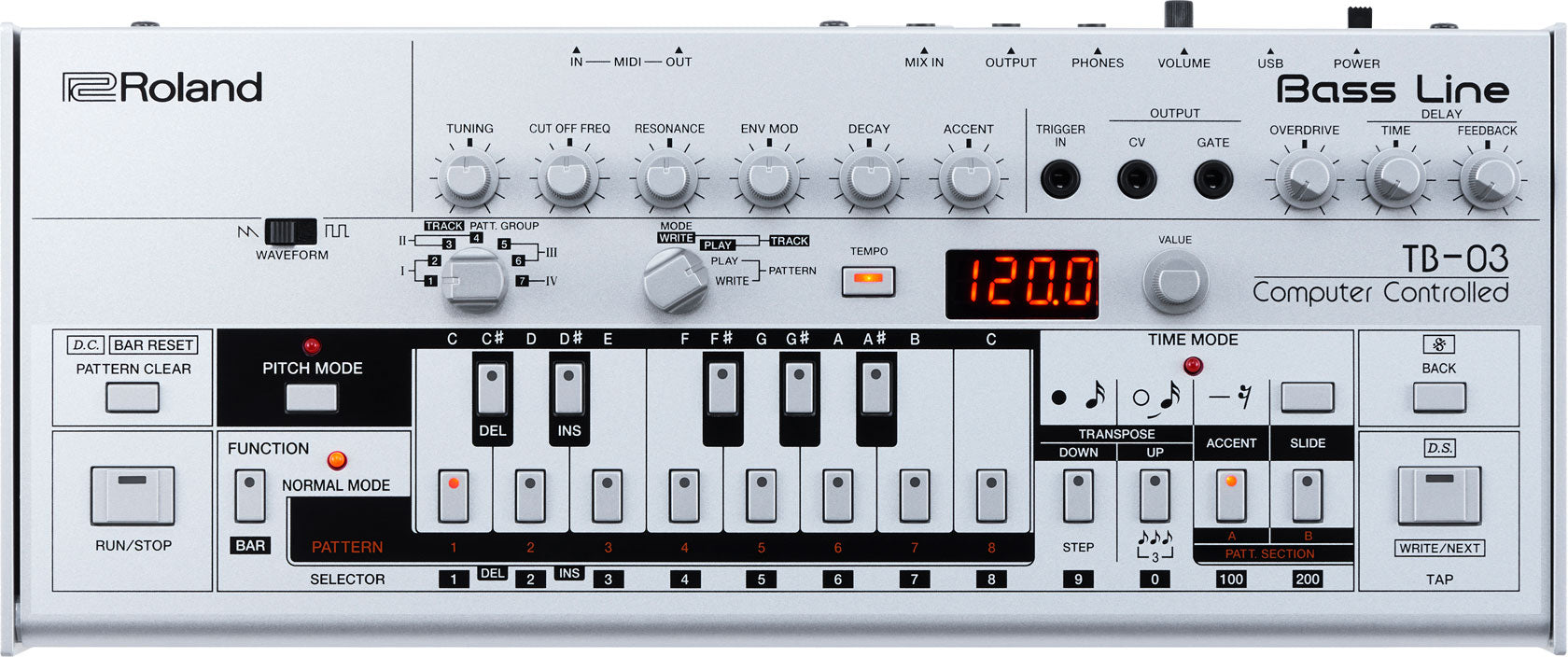 鍵盤楽器 Roland Boutique TB-03 bass line TB-303 Roland TB-03 Boutique Sound Module, based on TB-303 – Roland Store