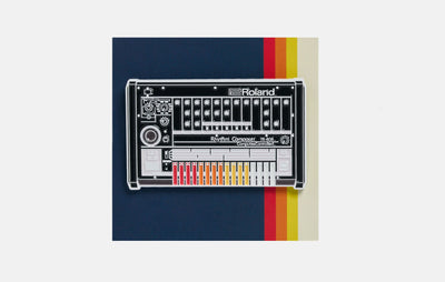 Roland Enamel Pin, Drum Machine, 2025