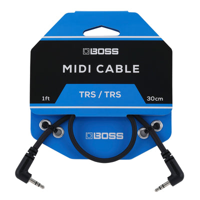 BOSS BCC-1-3535 MIDI Cable, 1ft/30cm TRS/TRS