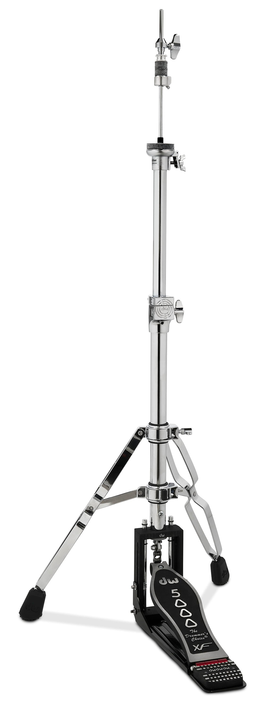 DW Drums 5000 Series XF Extended Footboard 2-Leg Hi-Hat Stand, Chrome