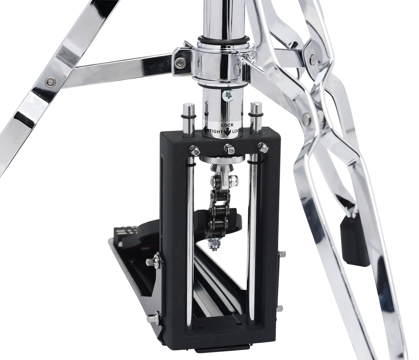 DW Drums 5000 Series XF Extended Footboard 2-Leg Hi-Hat Stand, Chrome