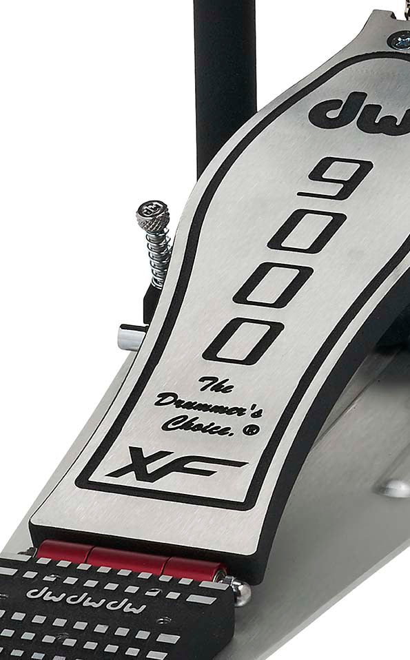 DW Drums 9000 Series XF Extended Footboard Double Bass Drum Pedal with Bag
