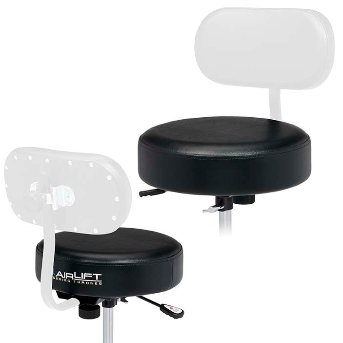 DW Drums 9000 Series Airlift Round Top Throne, Chrome