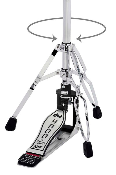 DW Drums 9000 Series XF Extended Footboard 3-Leg Hi-Hat Stand, Chrome