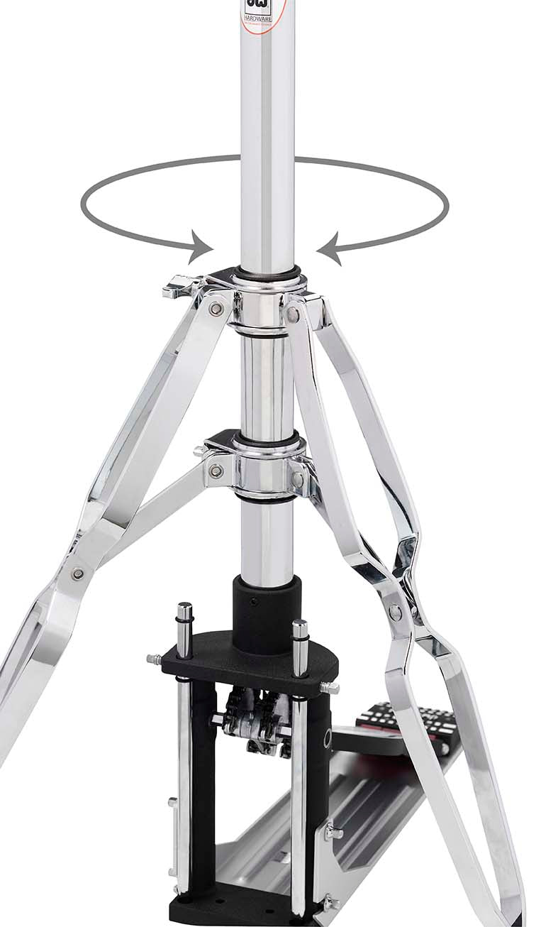 DW Drums 9000 Series 2-Leg Hi-Hat Stand, Chrome