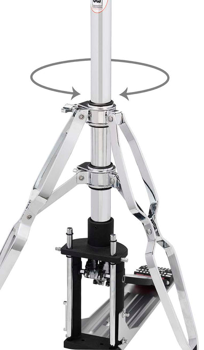 DW Drums 9000 Series 2-Leg Hi-Hat Stand, Chrome