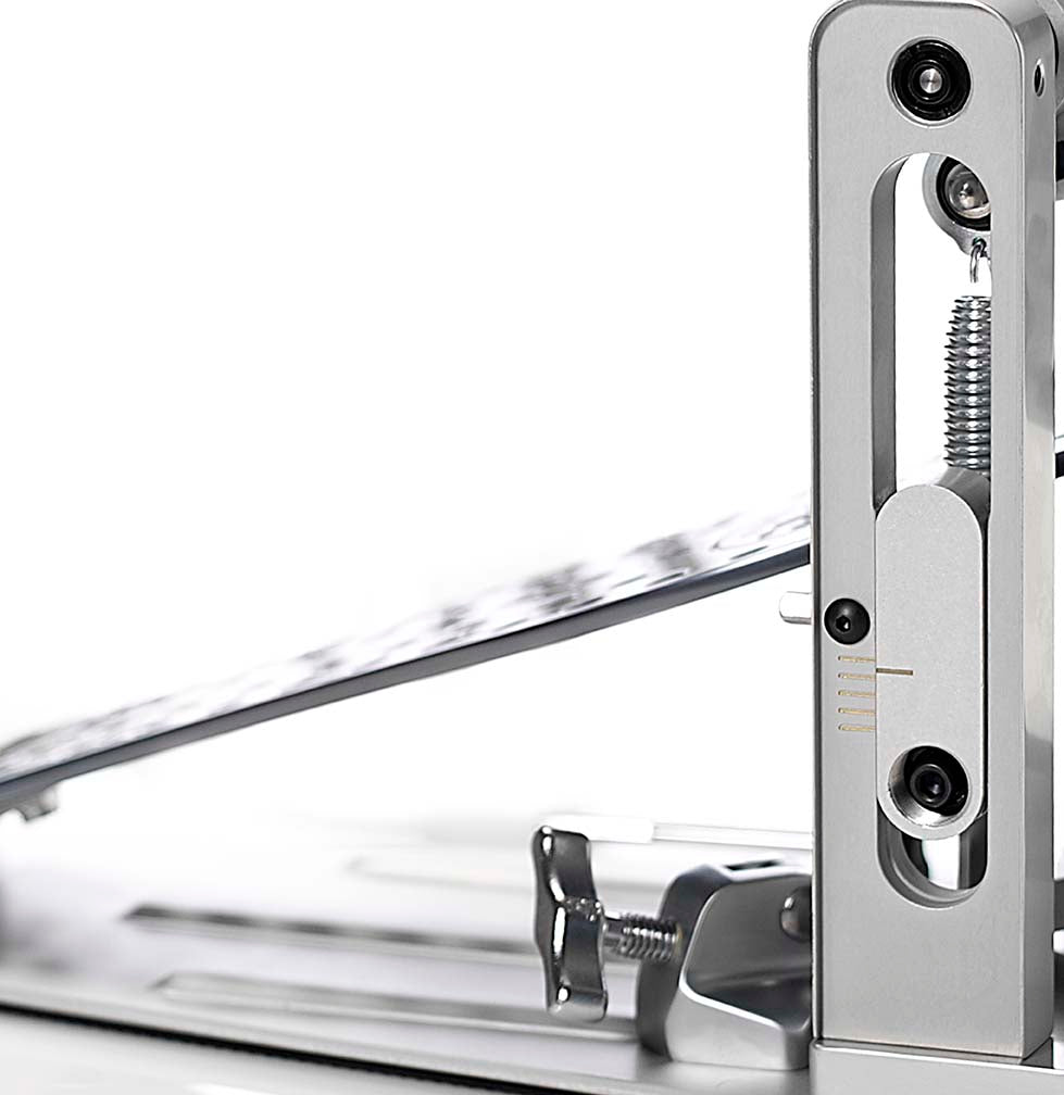 DW Drums MFG Series Machined Chain Drive Double Pedal with Bag, Polished Aluminum