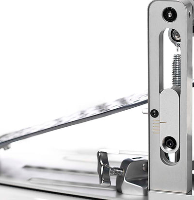 DW Drums MFG Series Machined Chain Drive Double Pedal with Bag, Polished Aluminum