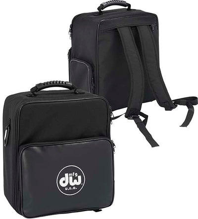 DW Drums MFG Series Machined Chain Drive Double Pedal with Bag, Polished Aluminum
