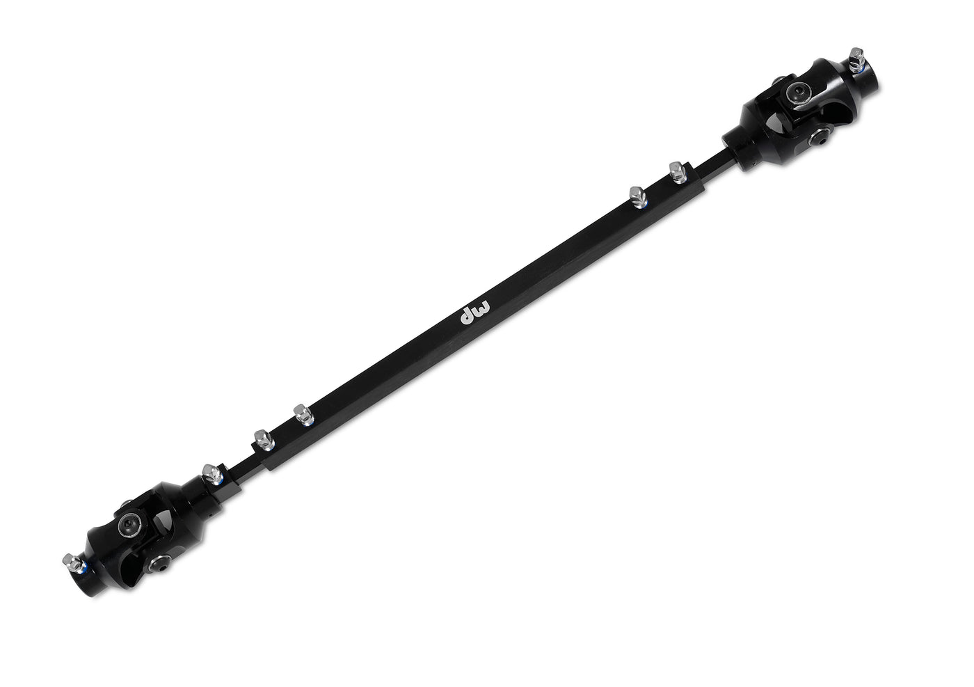 DW Drums MFG Series Machined Direct Drive Double Bass Drum Pedal with Extended Footboard, Polished Aluminum