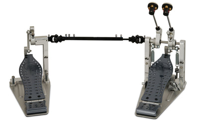 DW Drums MFG Series Machined Direct Drive Double Pedal with Bag, Polished Aluminum
