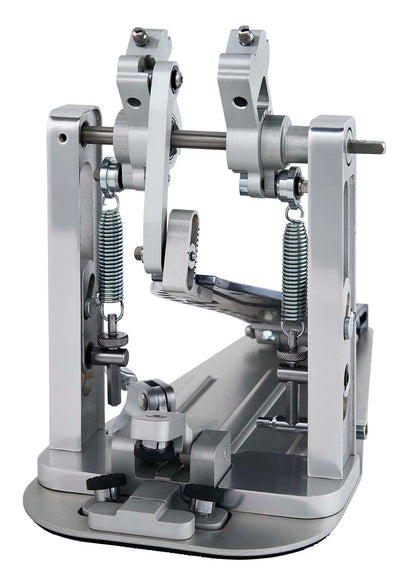 DW Drums MFG Series Machined Direct Drive Double Pedal with Bag, Polished Aluminum