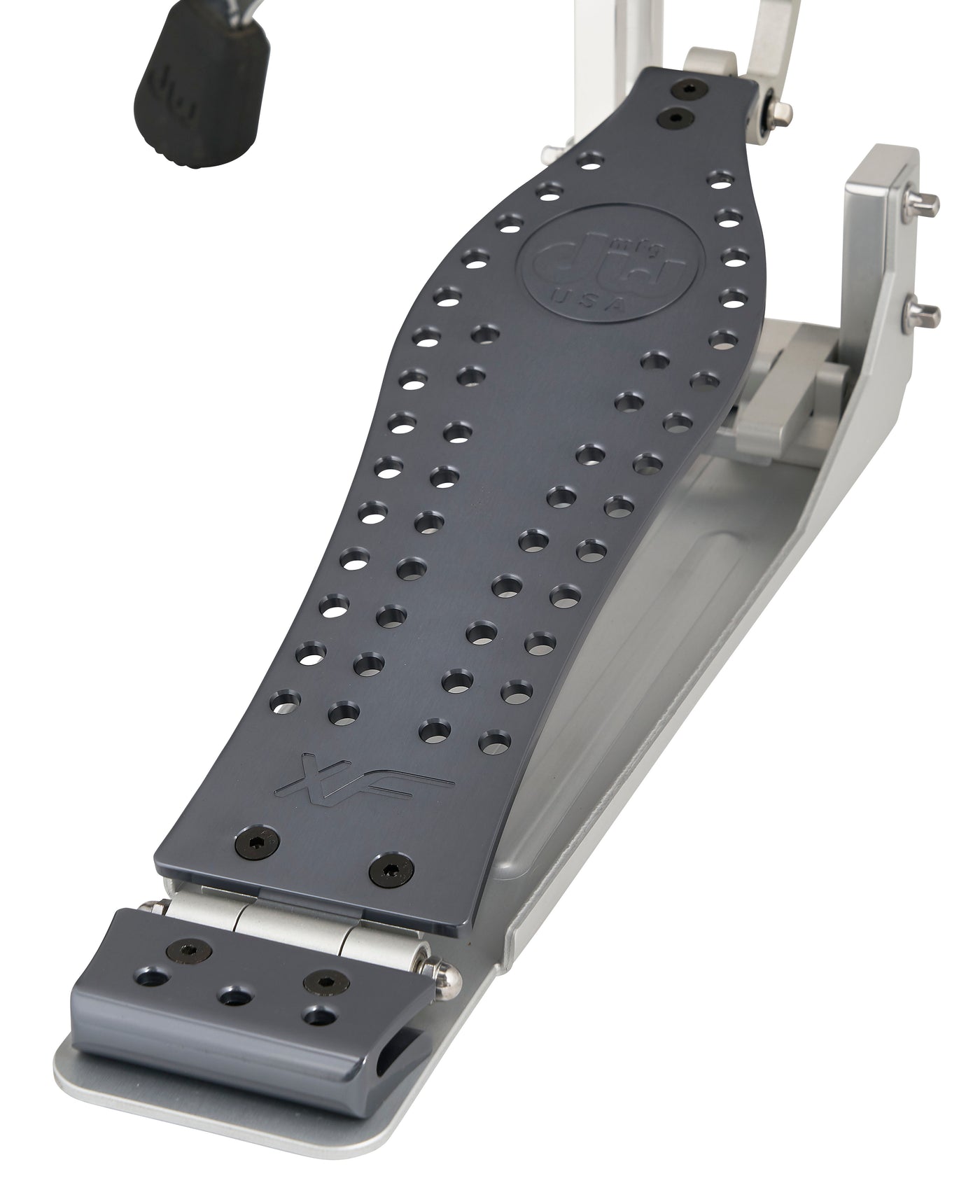 DW Drums MFG Series Machined Direct Drive 2-Legged Hi-Hat Stand with Extended Footboard, Polished Aluminum