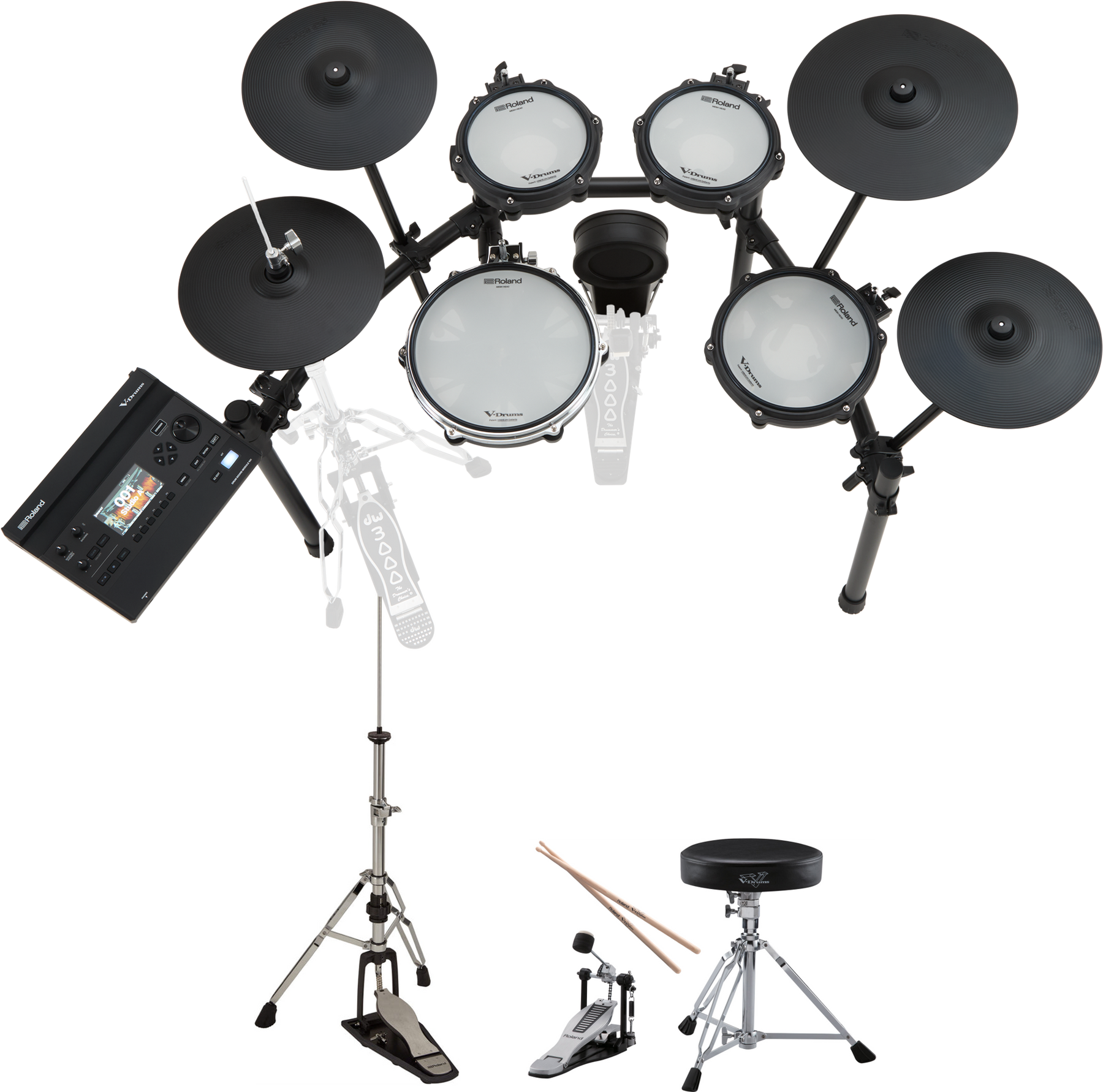 Roland TD316 V-Drums Digital Drum Kit with Hardware and Accessories ...