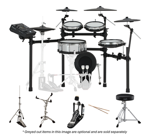 Roland TD516 V-Drums Drum Kit inc DW3000 Kick Pedal, Hardware & Accessories