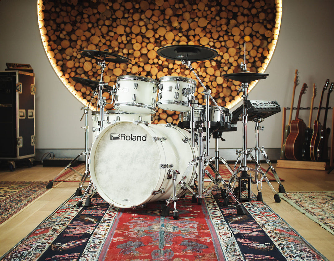 Roland VAD716-PW V-Drums Acoustic Design Kit (Pearl White