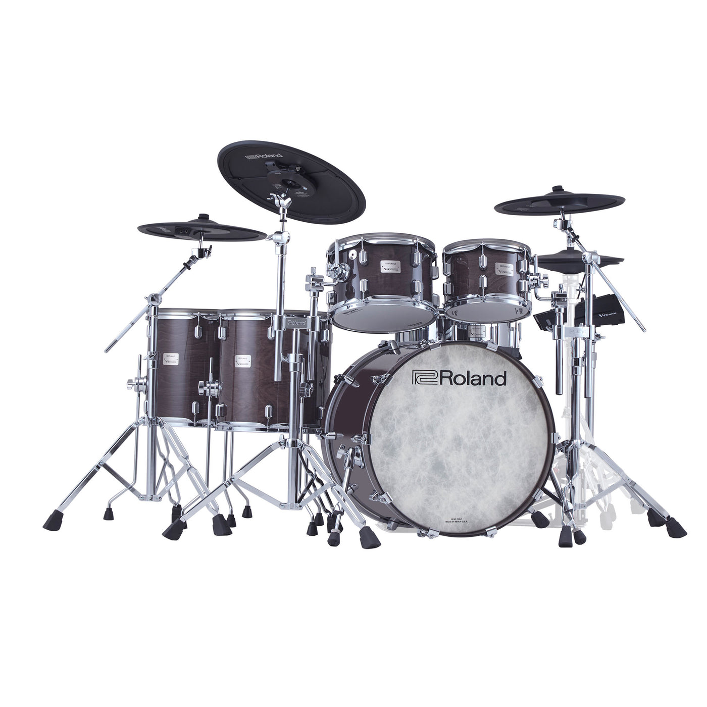 Roland VAD716-GE V-Drums Acoustic Design Kit (Gloss Ebony)