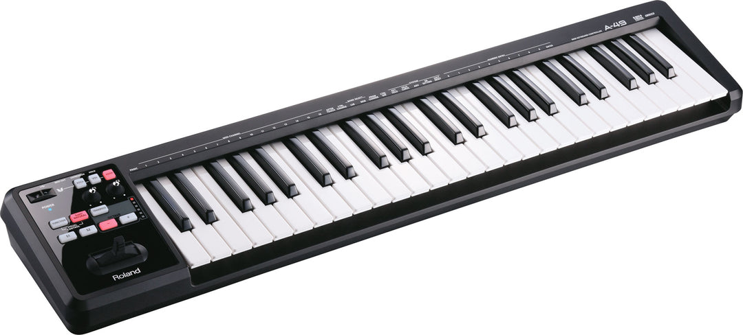Roland A-49-BK MIDI Controller Keyboard, 49 keys (Black