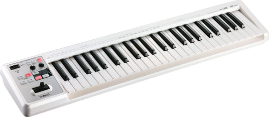 Roland A-49-WH MIDI Controller Keyboard, 49 keys (White) – Roland