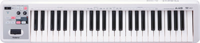 Roland A-49-WH MIDI Controller Keyboard, 49 keys (White)