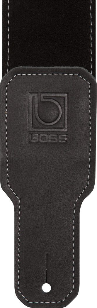BOSS BSS-25-BLK 2.5" Black Suede Guitar Strap
