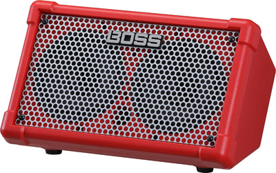 BOSS CUBE-ST2-R 10 Watt Stereo, Dual Channel Amplifier, Battery Powered (Red)