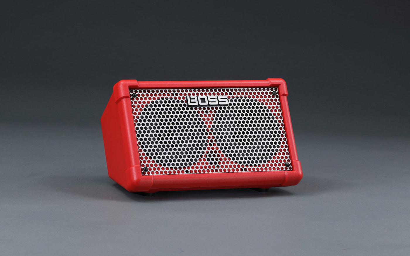 BOSS CUBE-ST2-R 10 Watt Stereo, Dual Channel Amplifier, Battery Powered (Red)