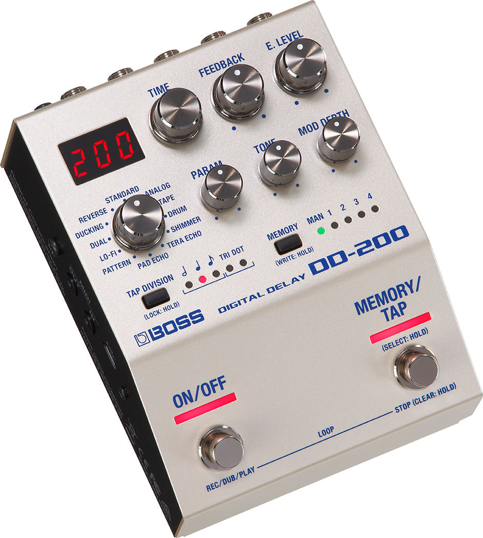 BOSS DD-200 Digital Delay with 12 Delay Modes and MIDI – Roland