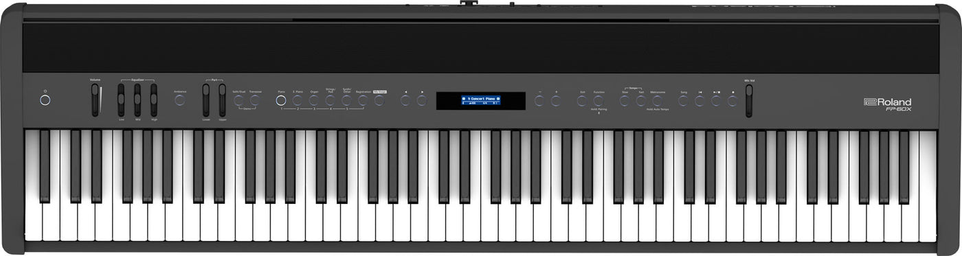 Roland FP-60X-BK Digital Piano (Black) with KSC-72 & KPD-90 Home Stand