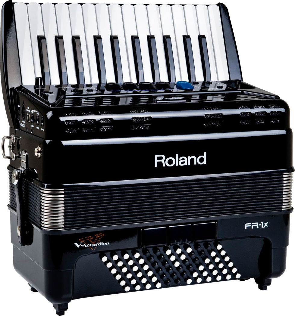 Roland FR-1X BK V-Accordion (Black, with Keys) – Roland Store London