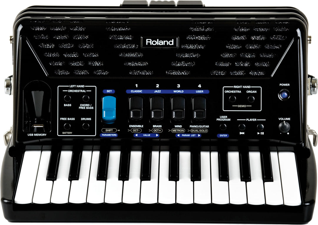Roland ローランド FR-3XB BK V-Accordion Roland FR-3x Piano-type V-Accordion - Black | Sweetwater