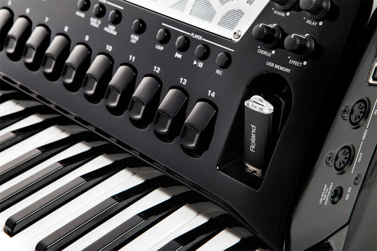 Roland FR-8X-BK V-Accordion (Black, with Keys) – Roland Store London
