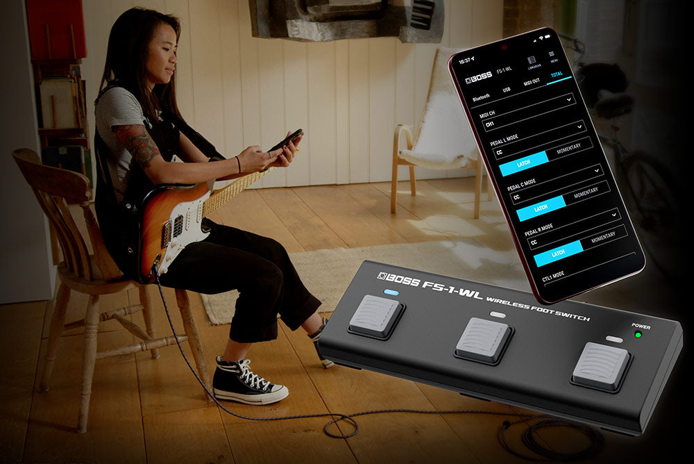 BOSS FS-1-WL Wireless 3 Button Footswitch – Roland Store London
