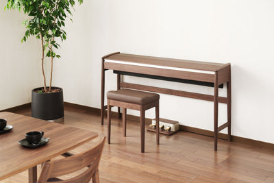 Roland KF-10-KW Artisan Digital Piano & Stool - Solid Wood Cabinet (Walnut)