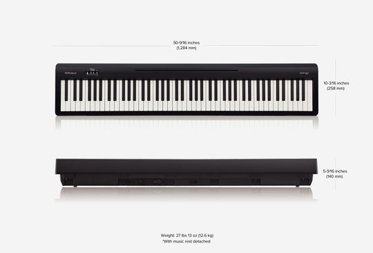 Roland FP-10-BK ポータブルピアノ Digital Piano Roland FP-10-BK 88-key Digital Piano, Black – Easy Music Center