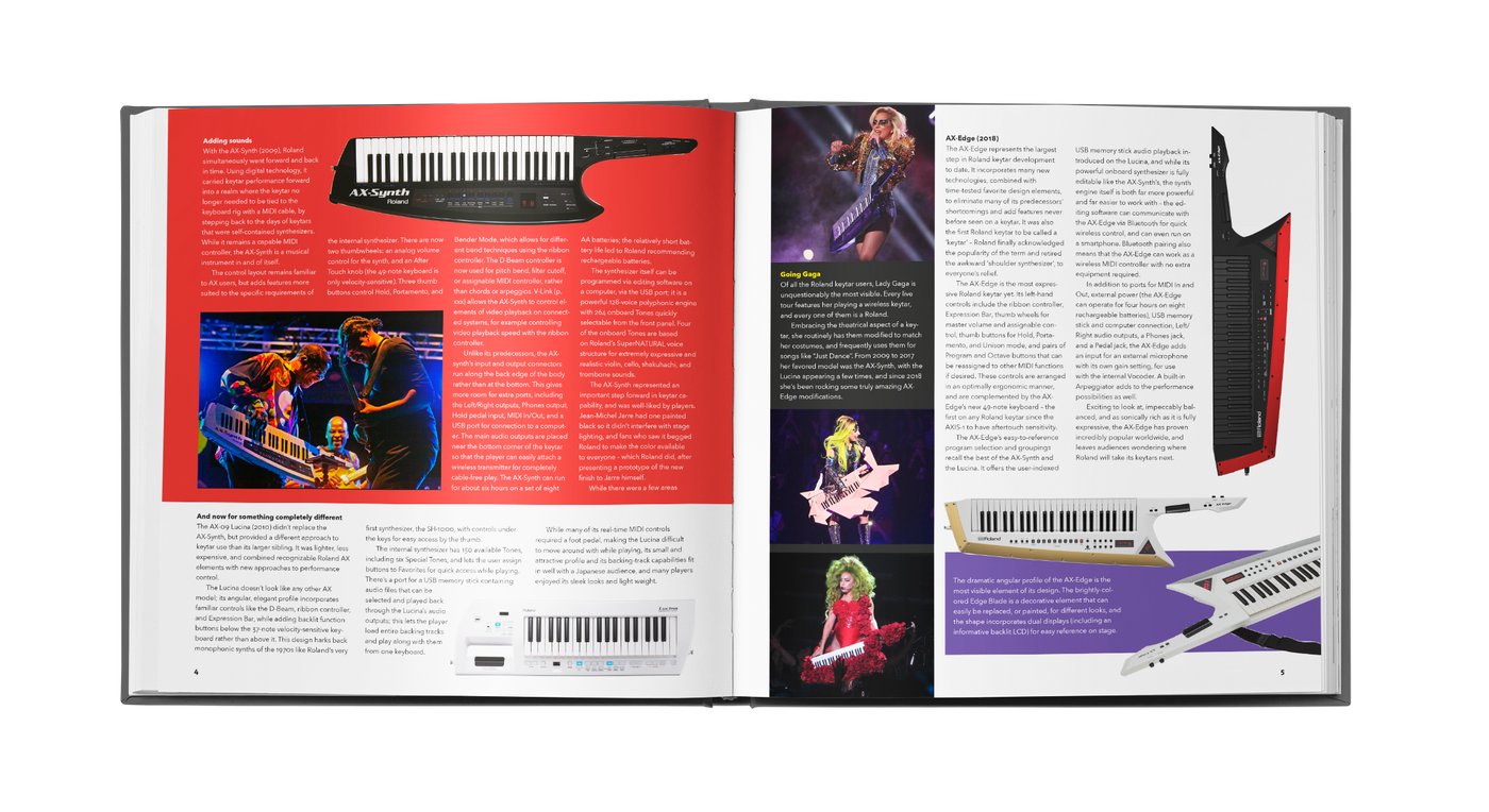 Inspire the Music - 50 years of Roland History Hardback Book