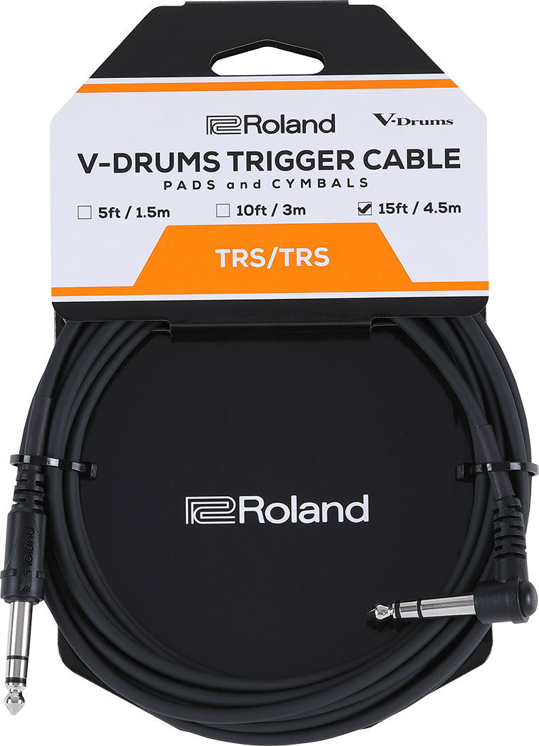 Roland PCS-15-TRA V-Drums Trigger Cable 15ft/4.5m Straight/Angled