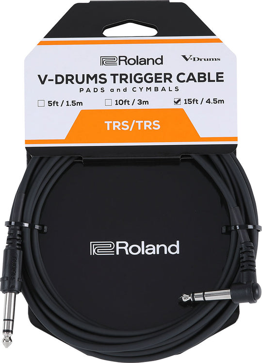 Roland トリガーケーブル クリアー 16本 ② Roland PCS-15-TRA V-Drums Trigger Cable 15ft/4.5m Straight/Angled