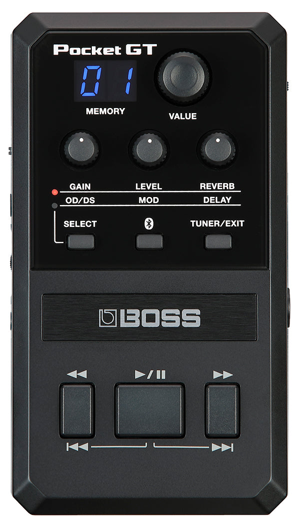 BOSS POCKET-GT Pocket Sized, Desktop Multi Effects Processer with Youtube Intergration