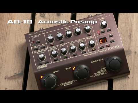 BOSS AD-10 Acoustic Preamp & Multi Effects Pedal – Roland