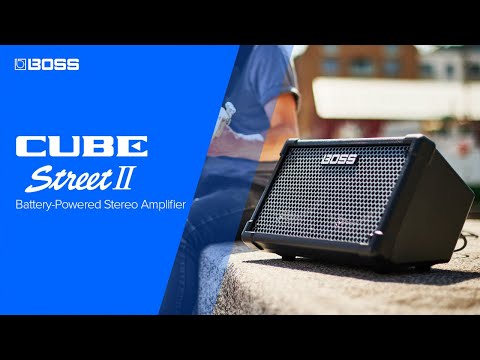 BOSS CUBE-ST2 10 Watt Stereo, Dual Channel Amplifier, Battery Powered (Black)