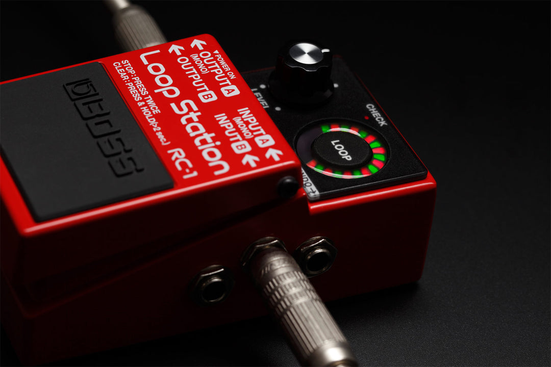 ギター BOSS RC-1 Loop Station (looper) BOSS RC-1 Compact Pedal Looper with Loop Indicator Dial – Roland