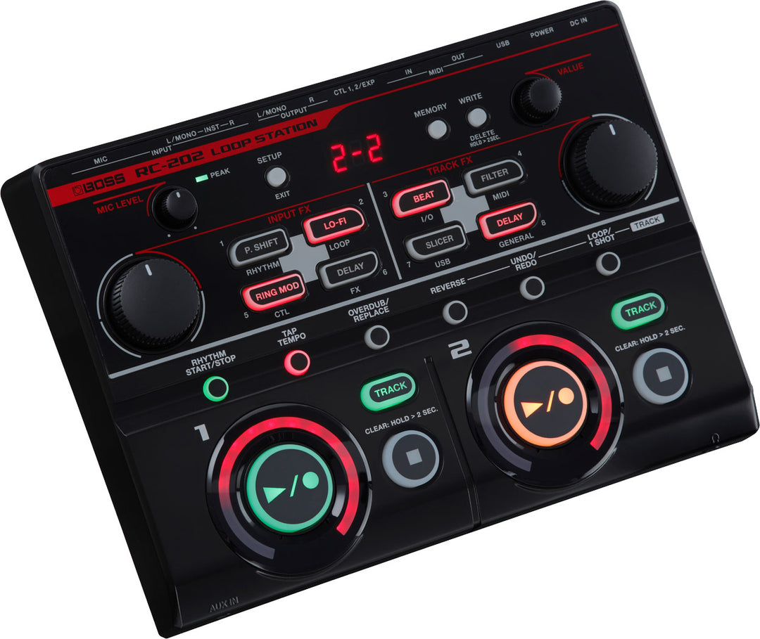 ギター Roland Boss RC-202 Loop Station BOSS RC-202 Dual Track Desktop Looper – Roland Store London