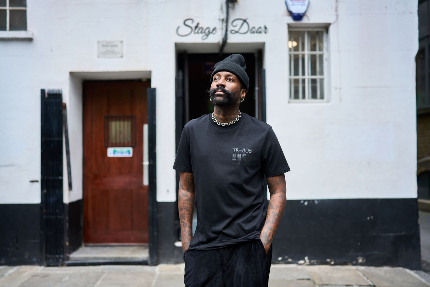 Roland 808 T-Shirt - Black on Black 2025