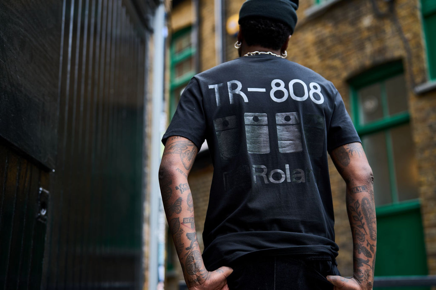 Roland 808 T-Shirt - Black on Black 2025