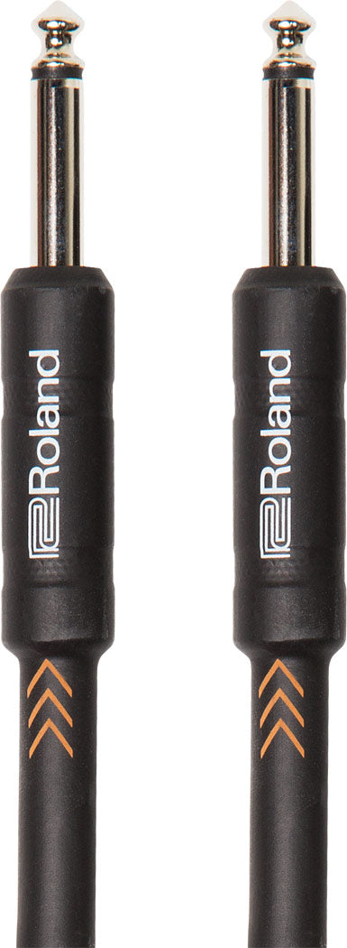 Roland RIC-B20 Instrument Cable, 20ft/6m, Straight/Straight 1/4" Jack, Black Series