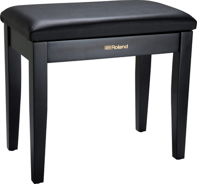 Roland RPB-100BK Piano Bench, Satin Black, Vinyl Seat, Music Compartment